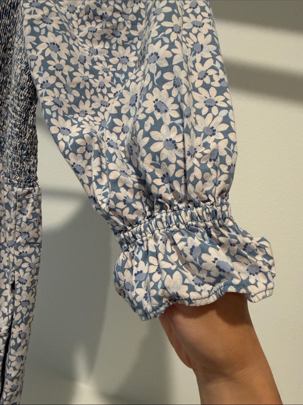 Madewell Lucie Smocked Midi Dress in Sunflower Field, XXS - Picture 3 of 7